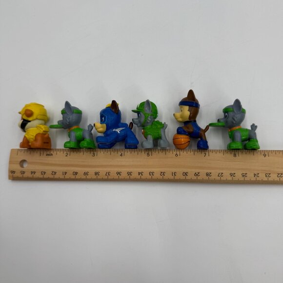 Paw Patrol Dog Puppy Mini Action Figures Toys PVC Lot 6 Pcs Cake Toppers Chase - Picture 9 of 9